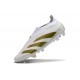 adidas Predator Elite Laceless FG Blanc Or