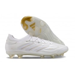 Chaussure adidas Copa Pure II FG Cuir Blanc Ftwr Or Métallique