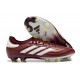 Chaussure adidas Copa Pure II FG Cuir Rouge Ombre Blanc Jaune Solaire Equipe