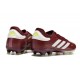 Chaussure adidas Copa Pure II FG Cuir Rouge Ombre Blanc Jaune Solaire Equipe