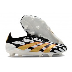 Chaussure adidas Predator Elite FG Noir Blanc Or