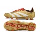 Chaussure adidas Predator Elite FG Or Blanc Rouge