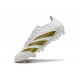 Chaussure adidas Predator Elite FG Blanc Or