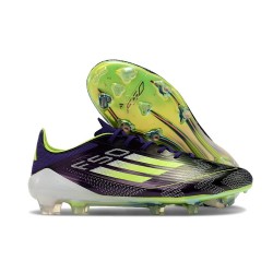 Adidas F50 Elite FG Nouvelles Fast Reborn - Violet Blanc Lucid Lemon