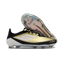 Adidas F50 Elite FG Nouvelles Doré Noir Blanc