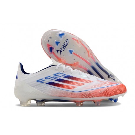 Adidas F50 Elite FG Nouvelles Advancement - Blanc Rouge Bleu