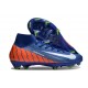 Crampon Nike Mercurial Superfly 10 Elite FG Bleu Orange Blanc