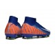 Crampon Nike Mercurial Superfly 10 Elite FG Bleu Orange Blanc