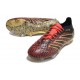 Chaussure adidas Predator Elite FG Rouge Lucide Or Noir