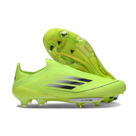 Adidas F50 + Laceless FG Neuf Jaune Solaire Noir