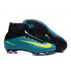 2016 Nouveau Chaussures de Football Mercurial Superfly V FG Vert Jaune Noir