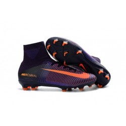 2016 Nouveau Chaussures de Football Mercurial Superfly V FG Violet Dynastie Citrus Hyper Violet