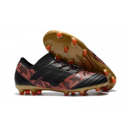 Chaussures de Football 2018 Adidas Nemeziz Messi 17.1 FG Noir Rouge Or