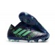 Adidas Nemeziz Messi 17.1 FG - Chaussures Foot Pas Cher Encre Vert Noir