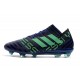 Adidas Nemeziz Messi 17.1 FG - Chaussures Foot Pas Cher Encre Vert Noir