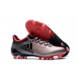 Chaussures de Football pour Hommes - Adidas X 17.1 FG Gris Rose Noir